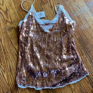 Free People Tops - Sequined cami top Free People Tops - Sequined cami top